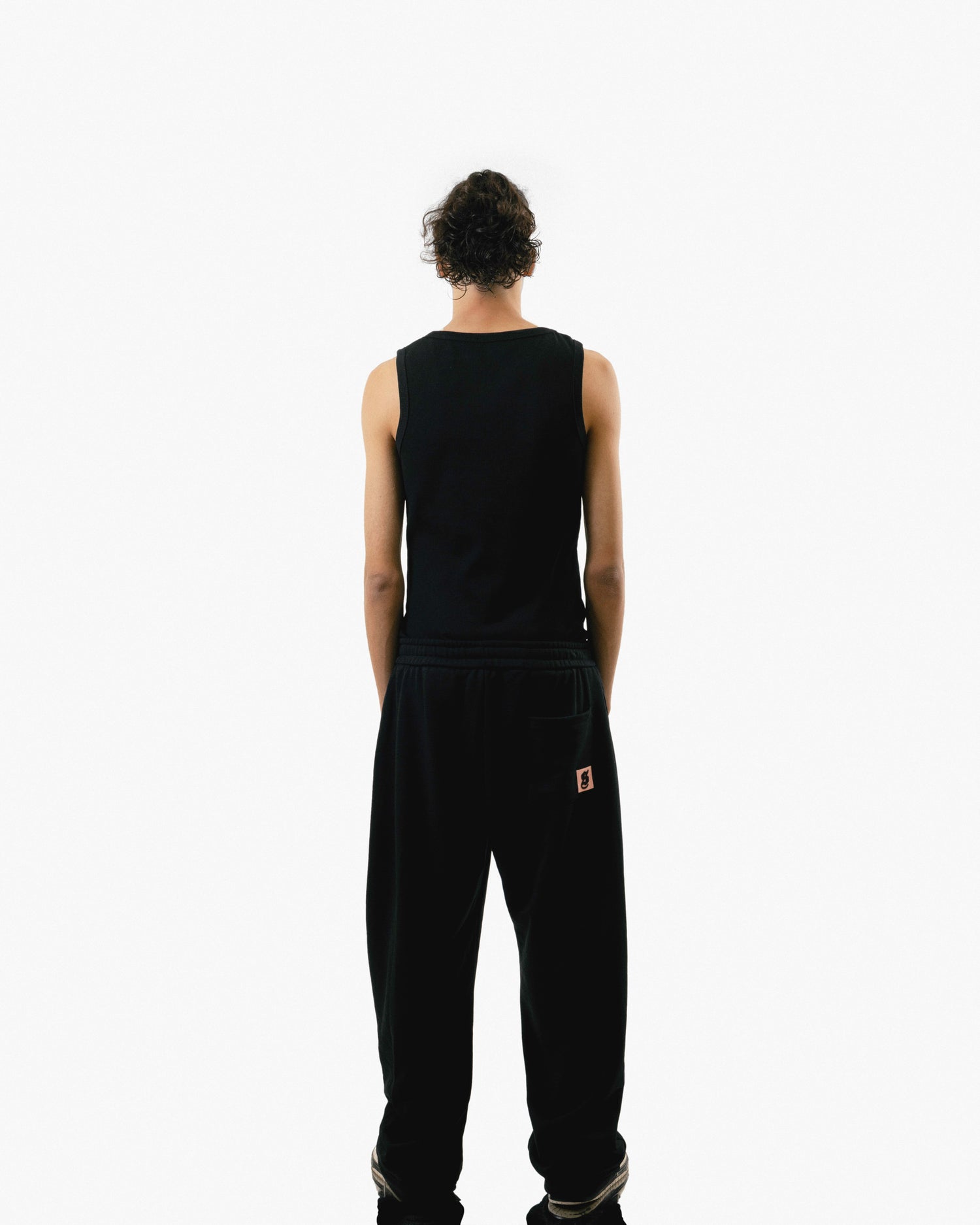 Streets Roam Sweatpant Black With White Stripe