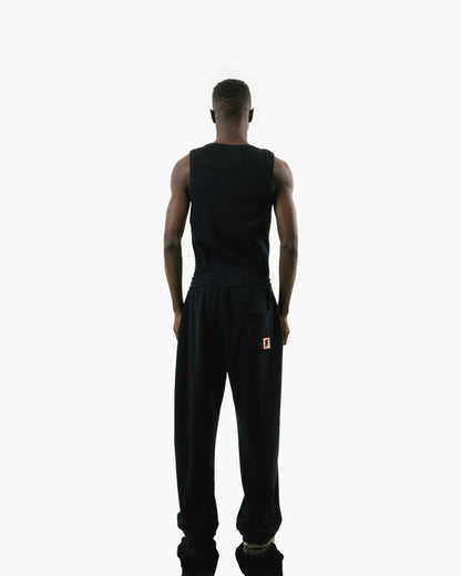 Streets Roam Sweatpant Black With Blue Stripe