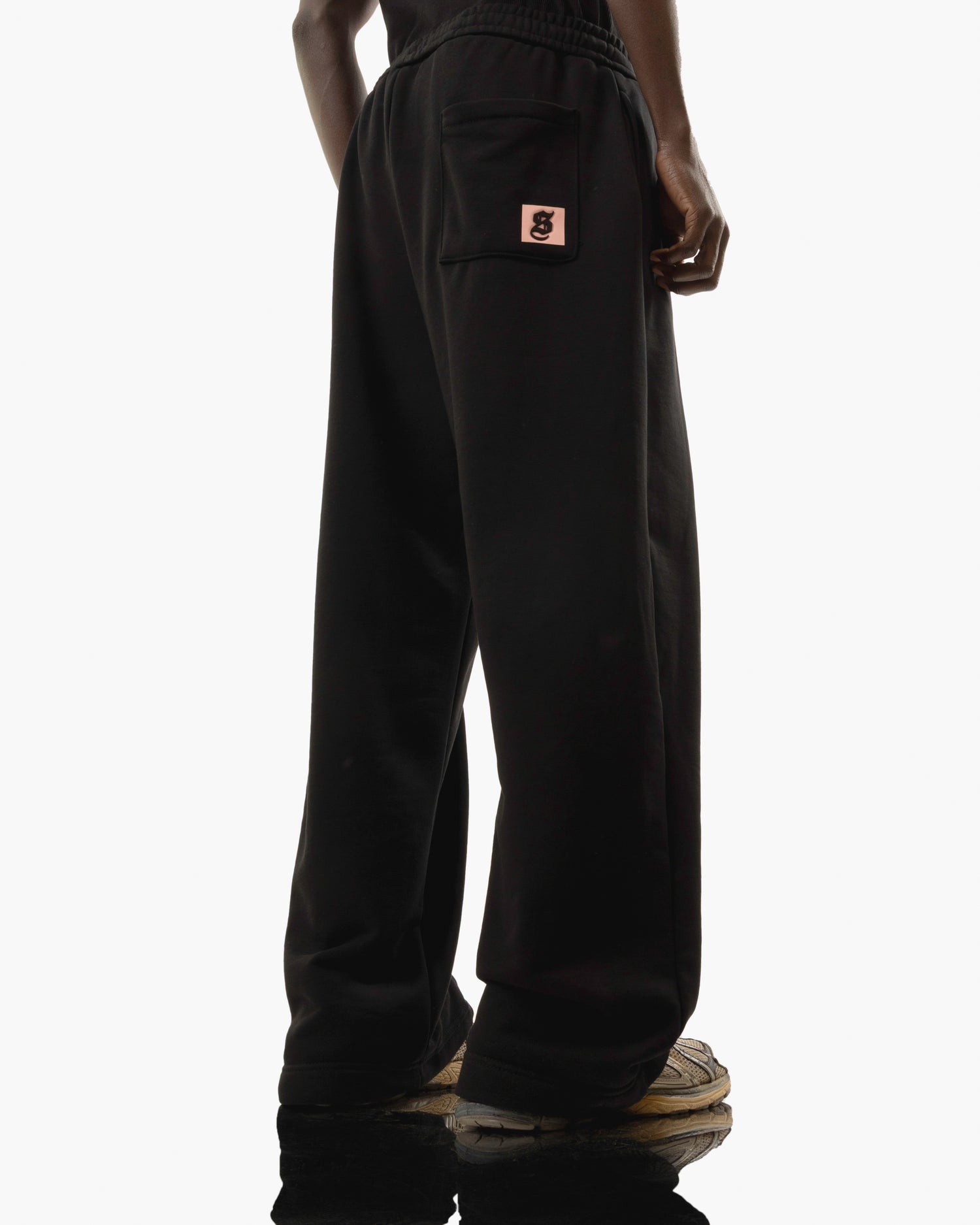 Streets Roam Sweatpant Black With Blue Stripe