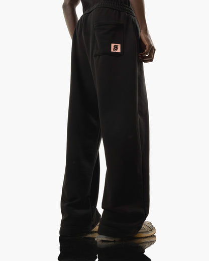 Streets Roam Sweatpant Black With Blue Stripe