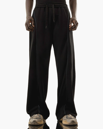 Streets Roam Sweatpant Black With Blue Stripe