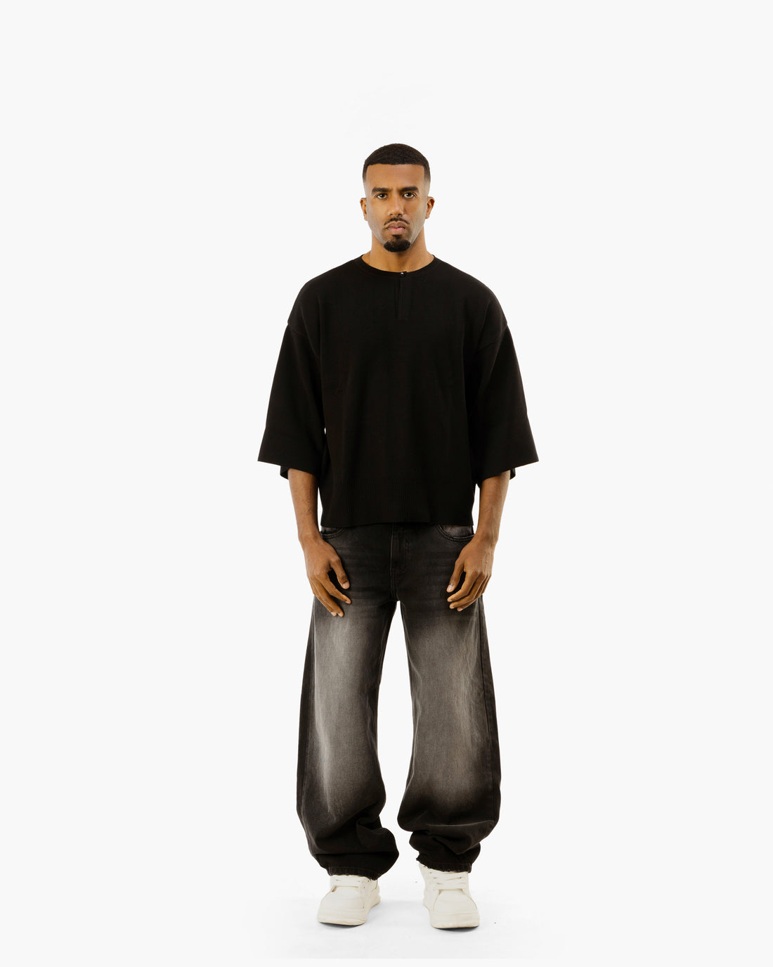 Core Knit Button T-Shirt