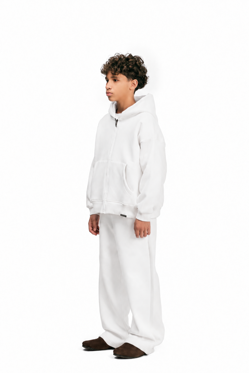 Kids Streetwear Essential V2 Boxy Zip Hoodie