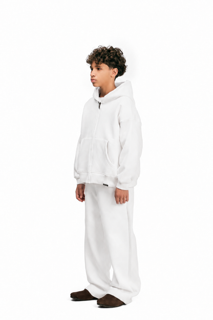 Kids Streetwear Essential V2 Boxy Zip Hoodie