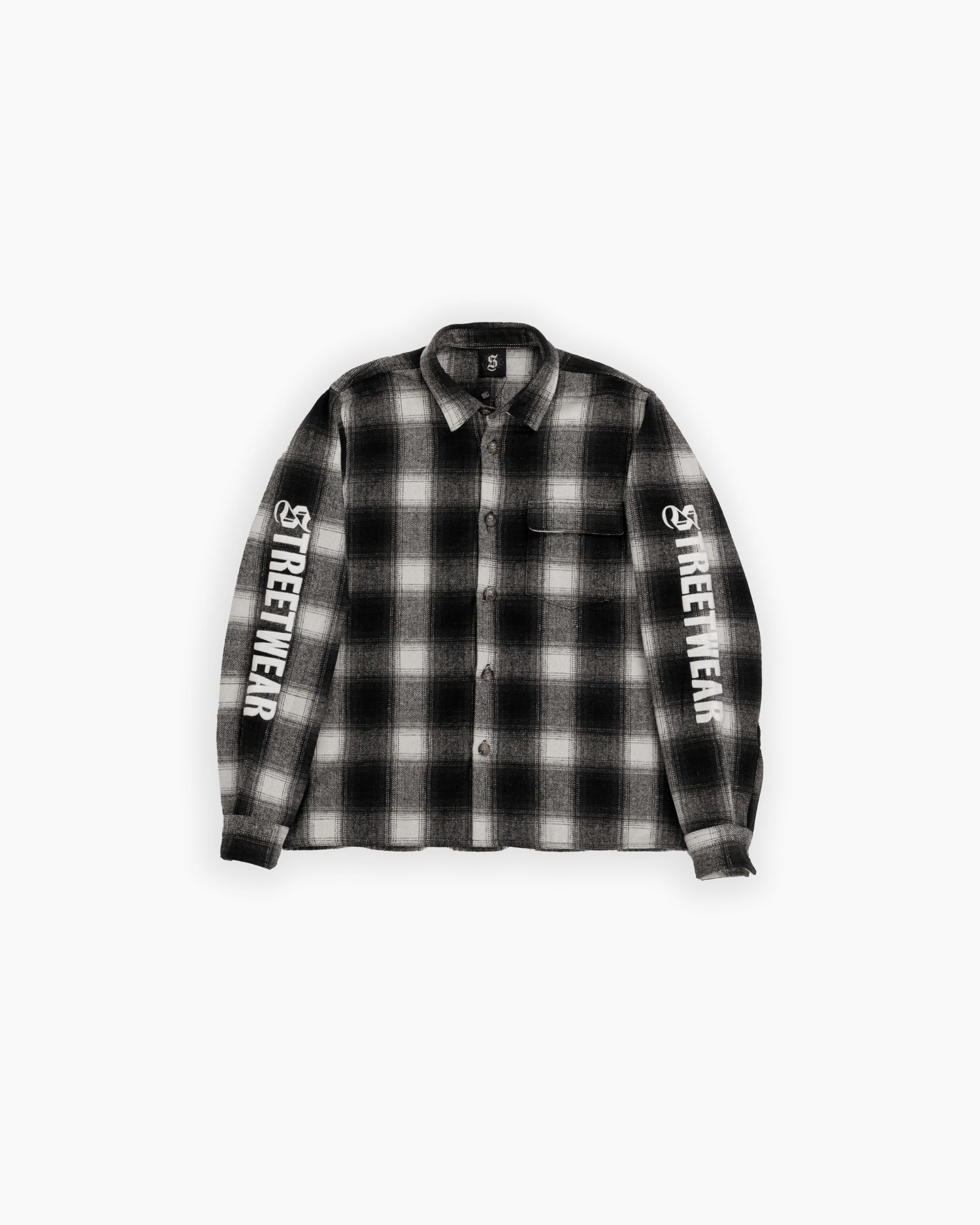 Embroidered Viella Plaid Overshirt