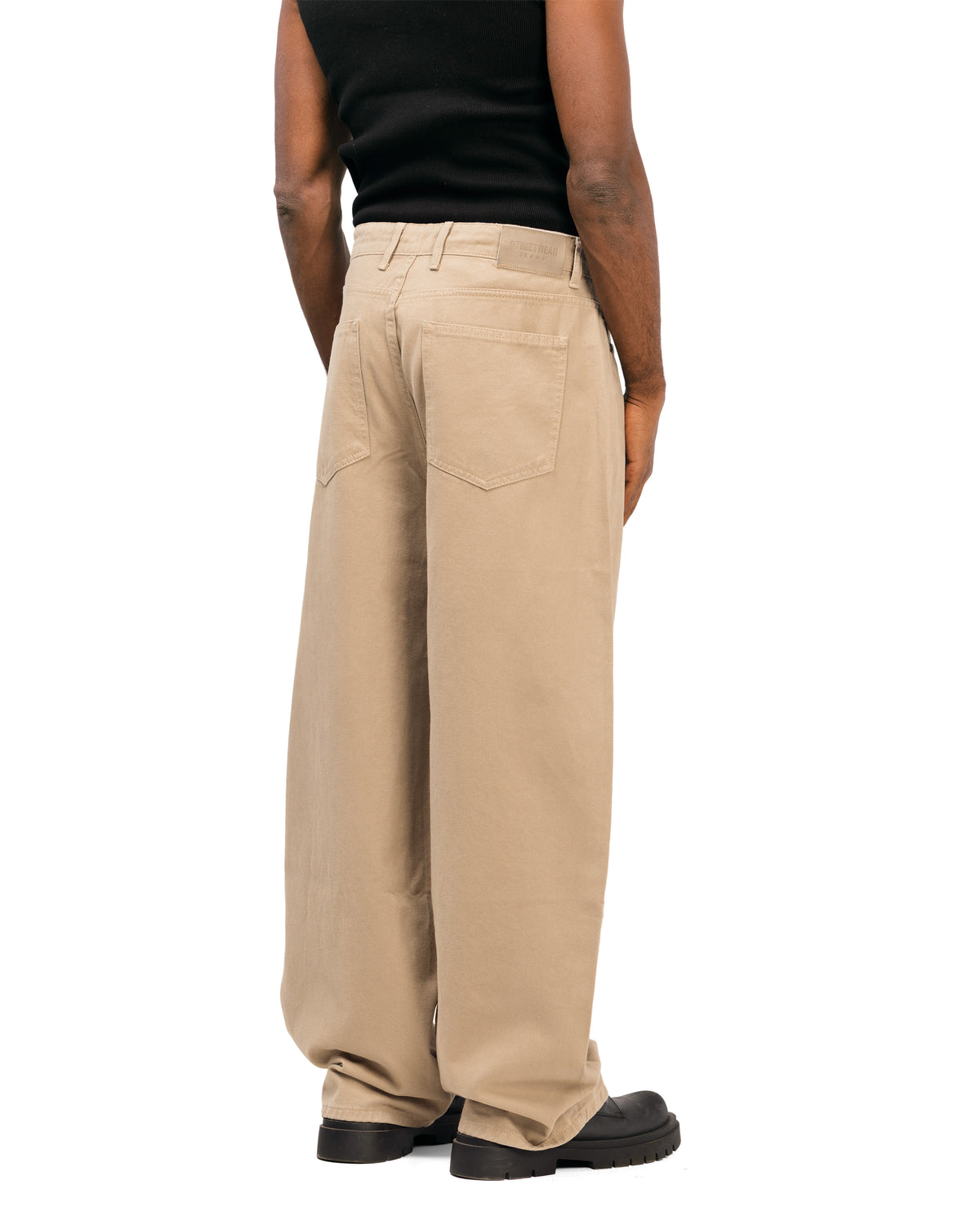 SWTS Beige Balloon Fit Gabardine Pants