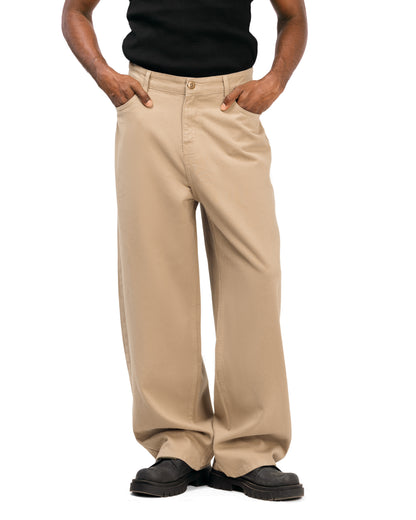 SWTS Beige Balloon Fit Gabardine Pants