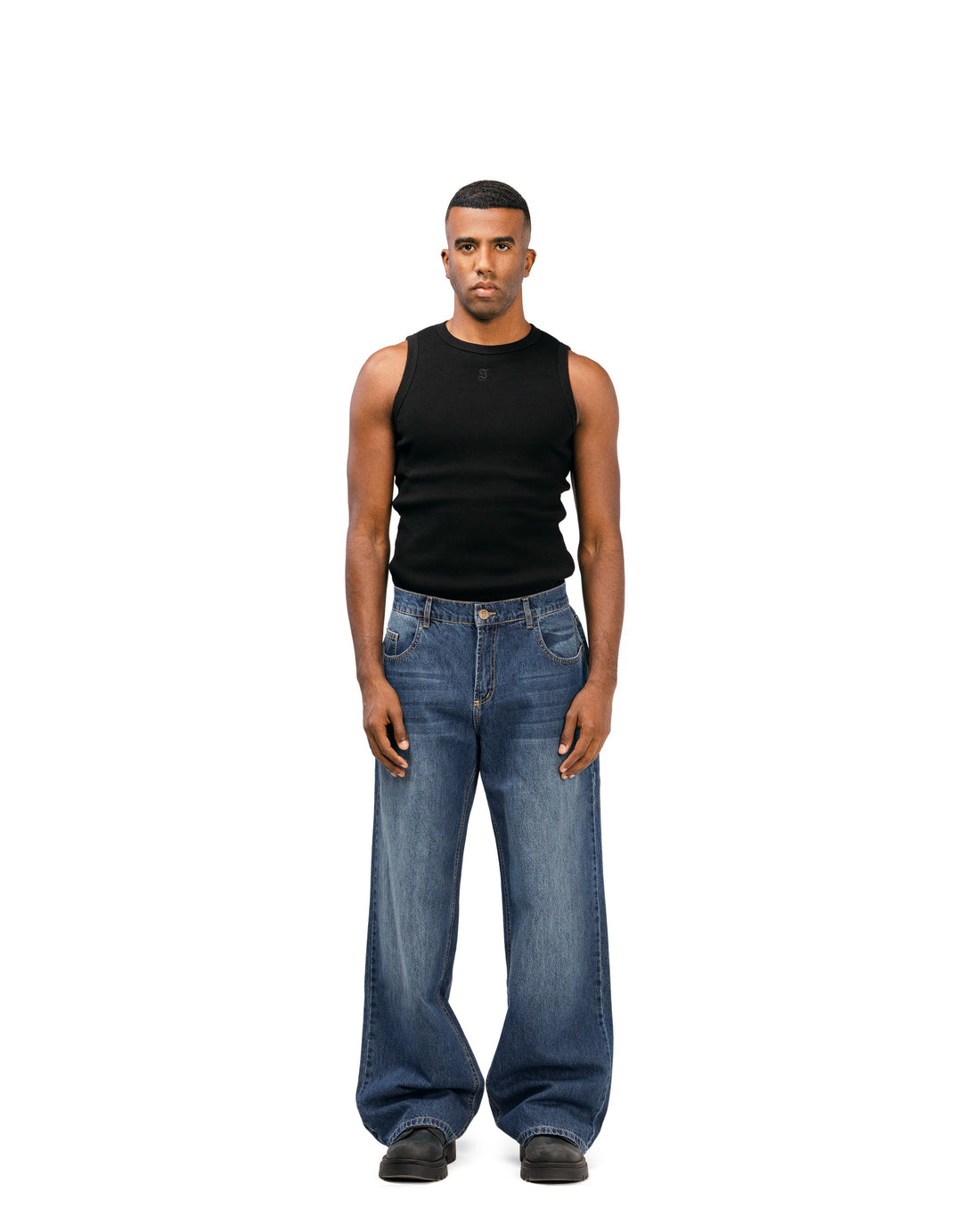 Essential Deep Blue Super Baggy Jeans