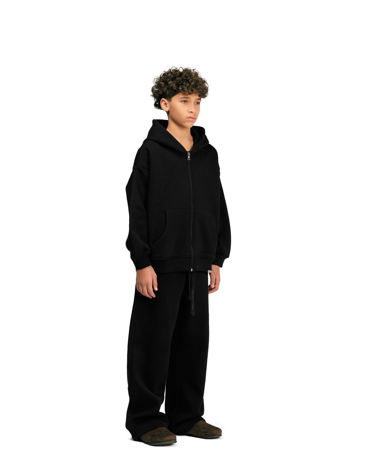Kids Streetwear Essential V2 Boxy Zip Hoodie