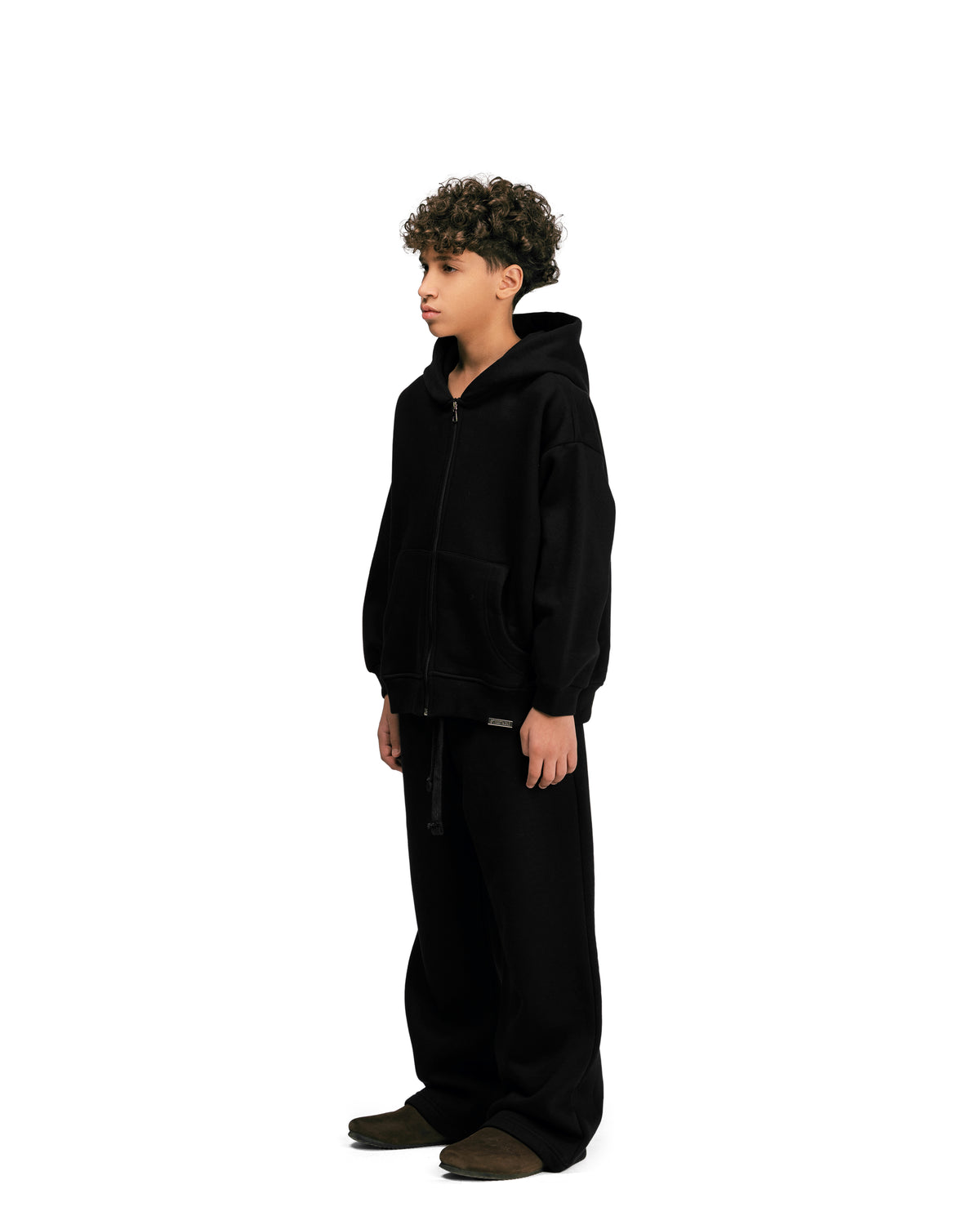 Kids Streetwear Essential V2 Boxy Zip Hoodie