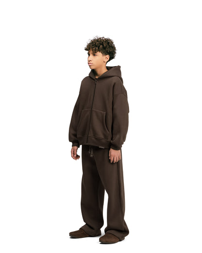 Kids Streetwear Essential V2 Boxy Zip Hoodie