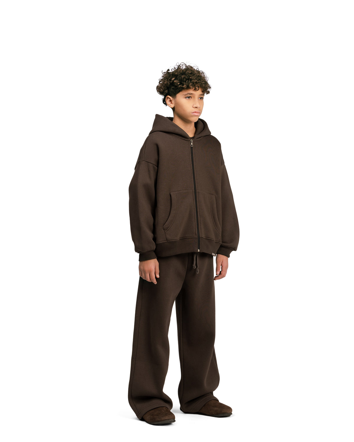 Kids Streetwear Essential V2 Boxy Zip Hoodie