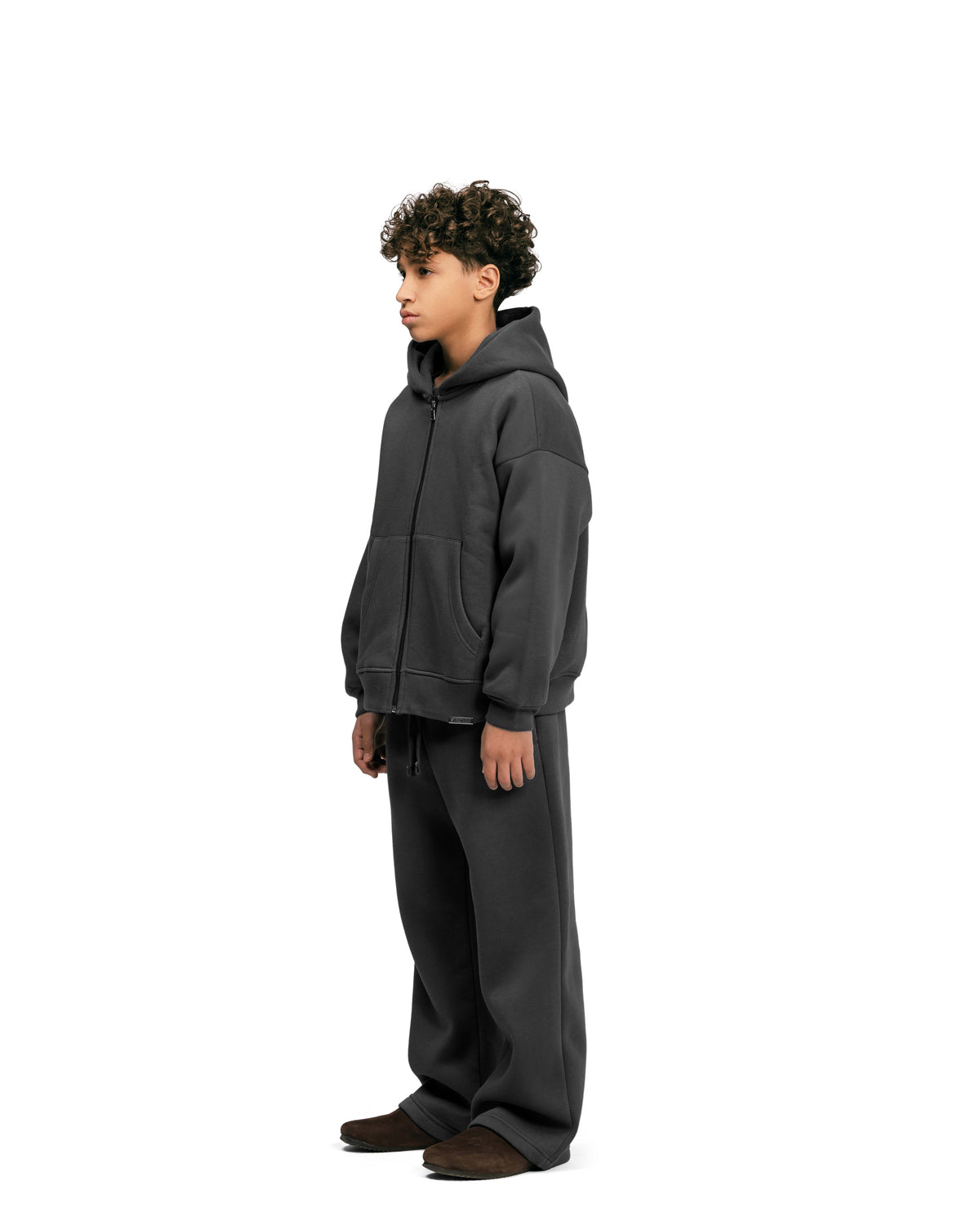 Kids Streetwear Essential V2 Boxy Zip Hoodie
