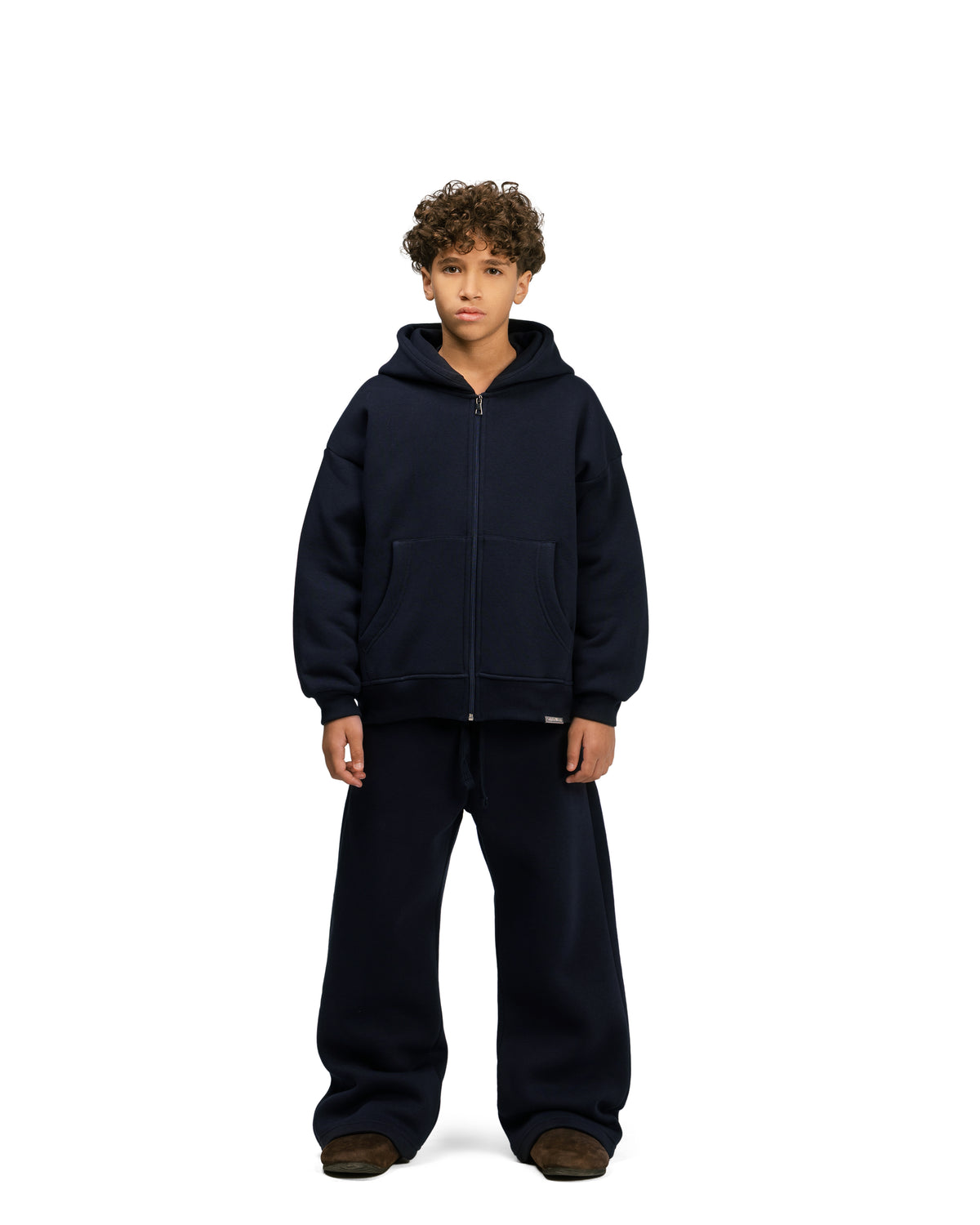 Kids Streetwear Essential V2 Boxy Zip Hoodie