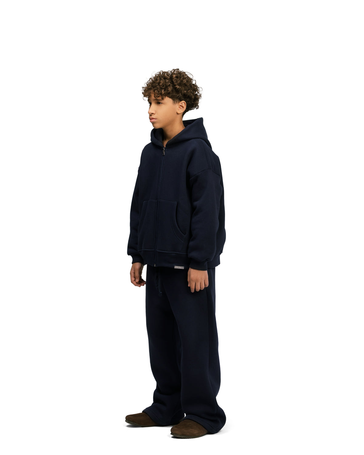 Kids Streetwear Essential V2 Boxy Zip Hoodie