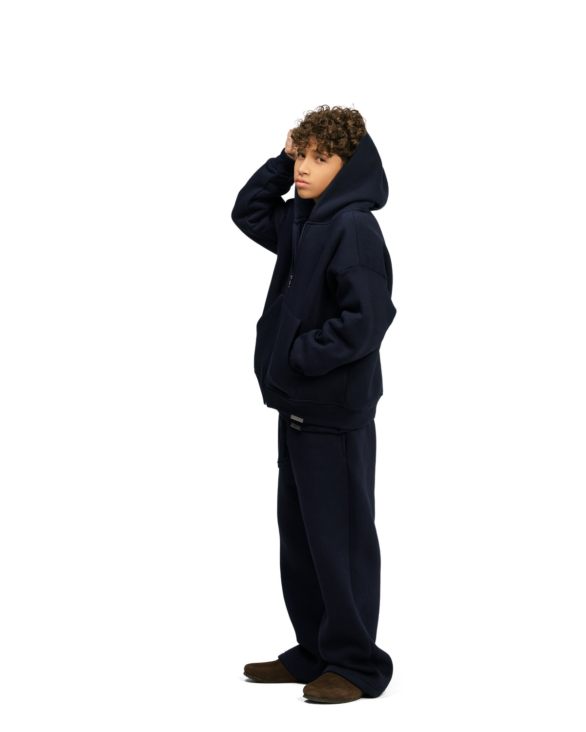 Kids Streetwear Essential V2 Boxy Zip Hoodie