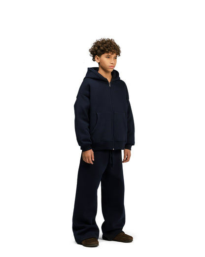 Kids Streetwear Essential V2 Boxy Zip Hoodie