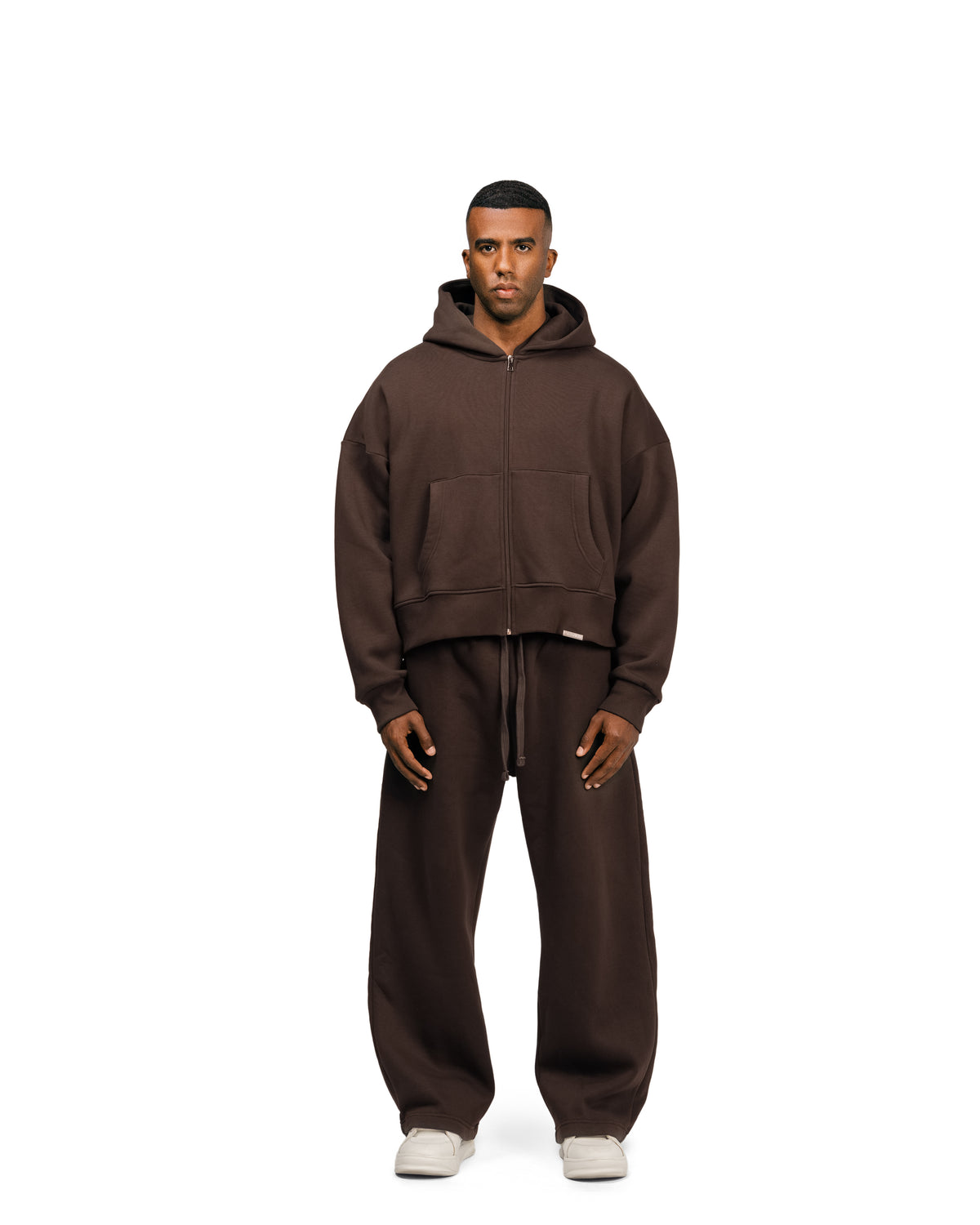 Streetwear Essential V2 Boxy Zip Hoodie