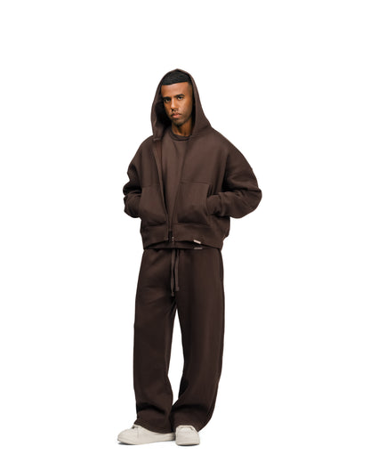 Streetwear Essential V2 Boxy Zip Hoodie