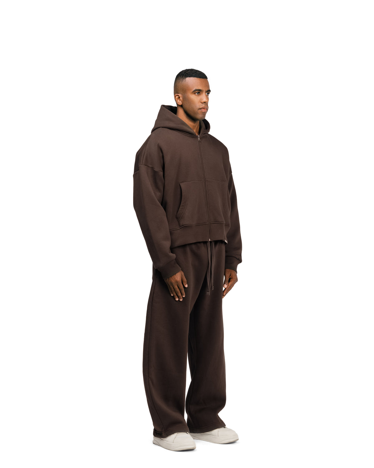 Streetwear Essential V2 Boxy Zip Hoodie
