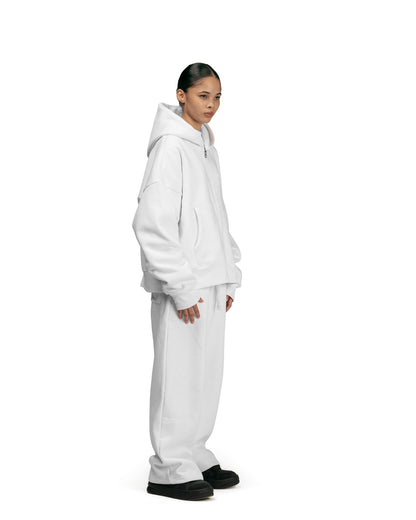 Streetwear Essential V2 Boxy Zip Hoodie