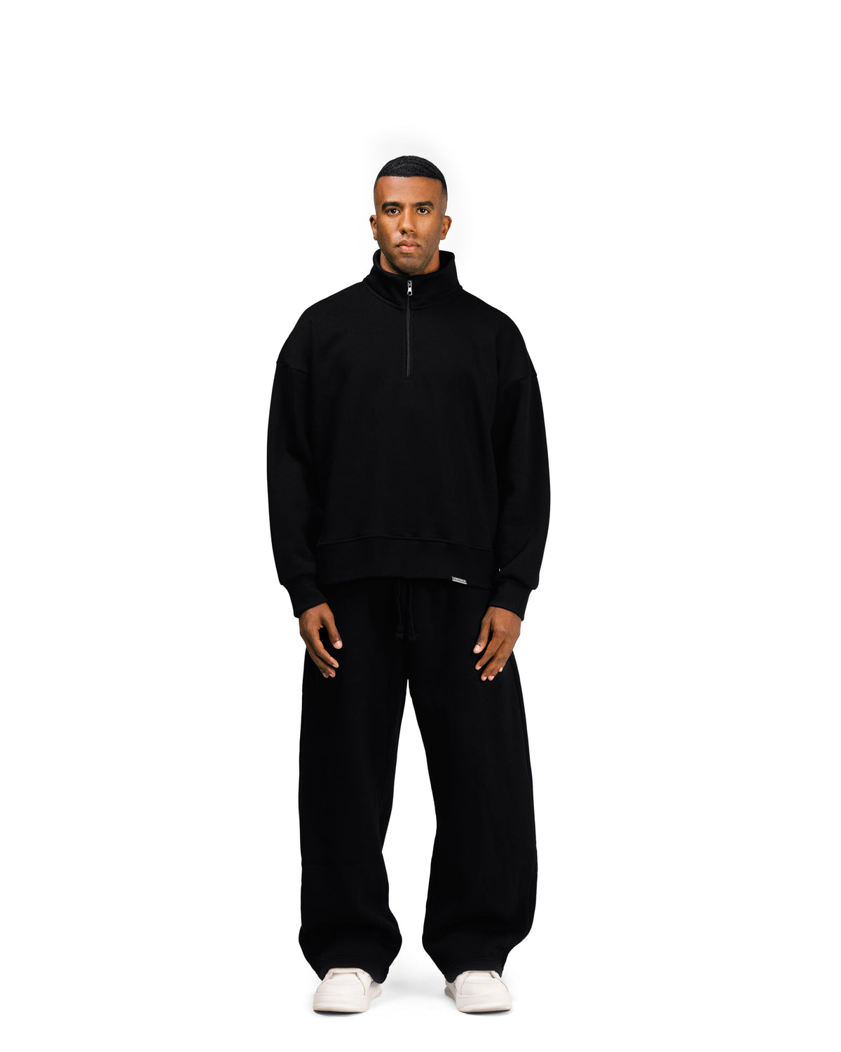 Streetwear Essential V2 Oversized Quarter-Zip Sweatshirt
