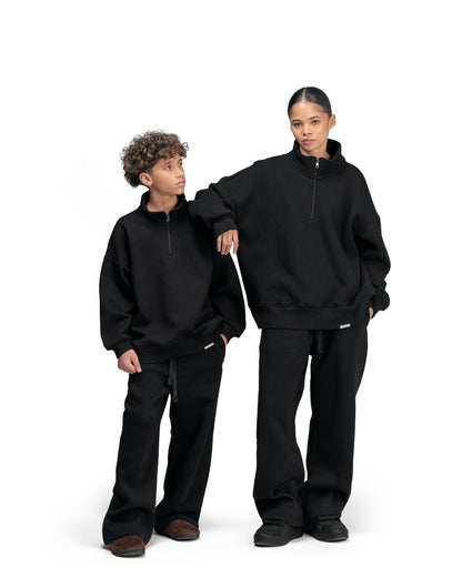Streetwear Essential V2 Oversized Quarter-Zip Sweatshirt