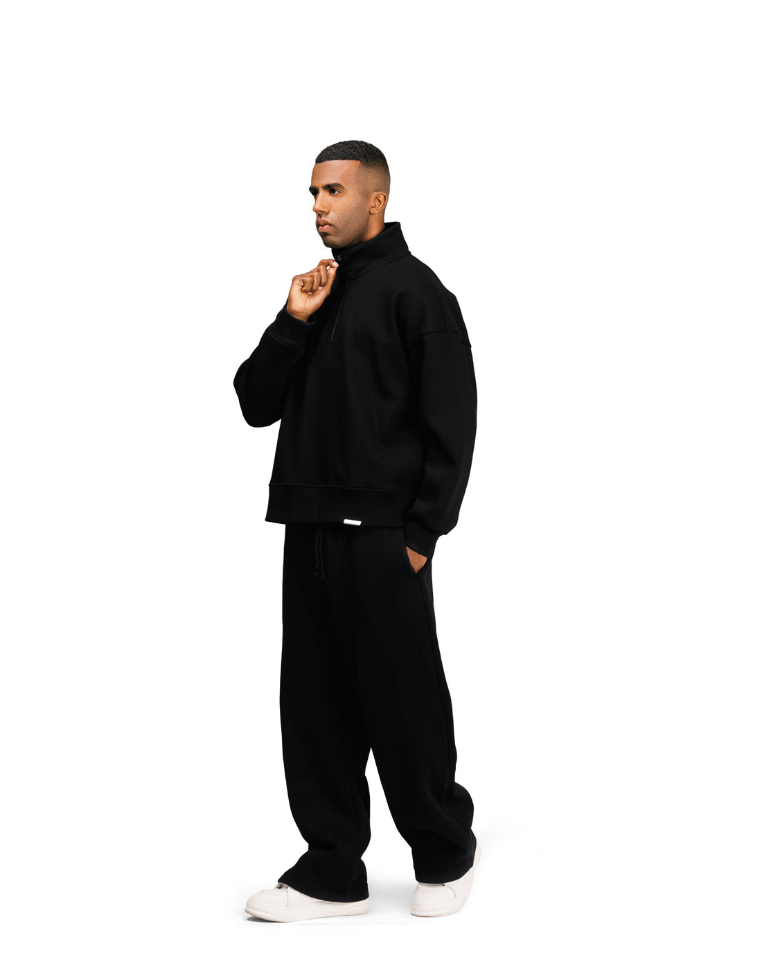 Streetwear Essential V2 Oversized Quarter-Zip Sweatshirt