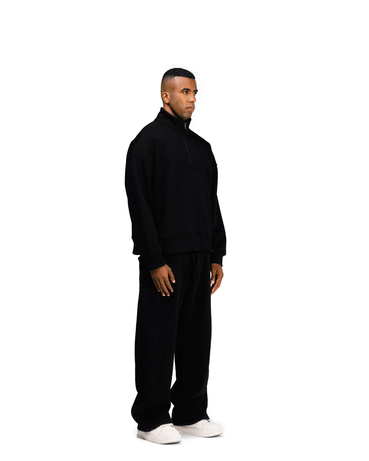 Streetwear Essential V2 Oversized Quarter-Zip Sweatshirt