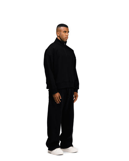 Streetwear Essential V2 Oversized Quarter-Zip Sweatshirt