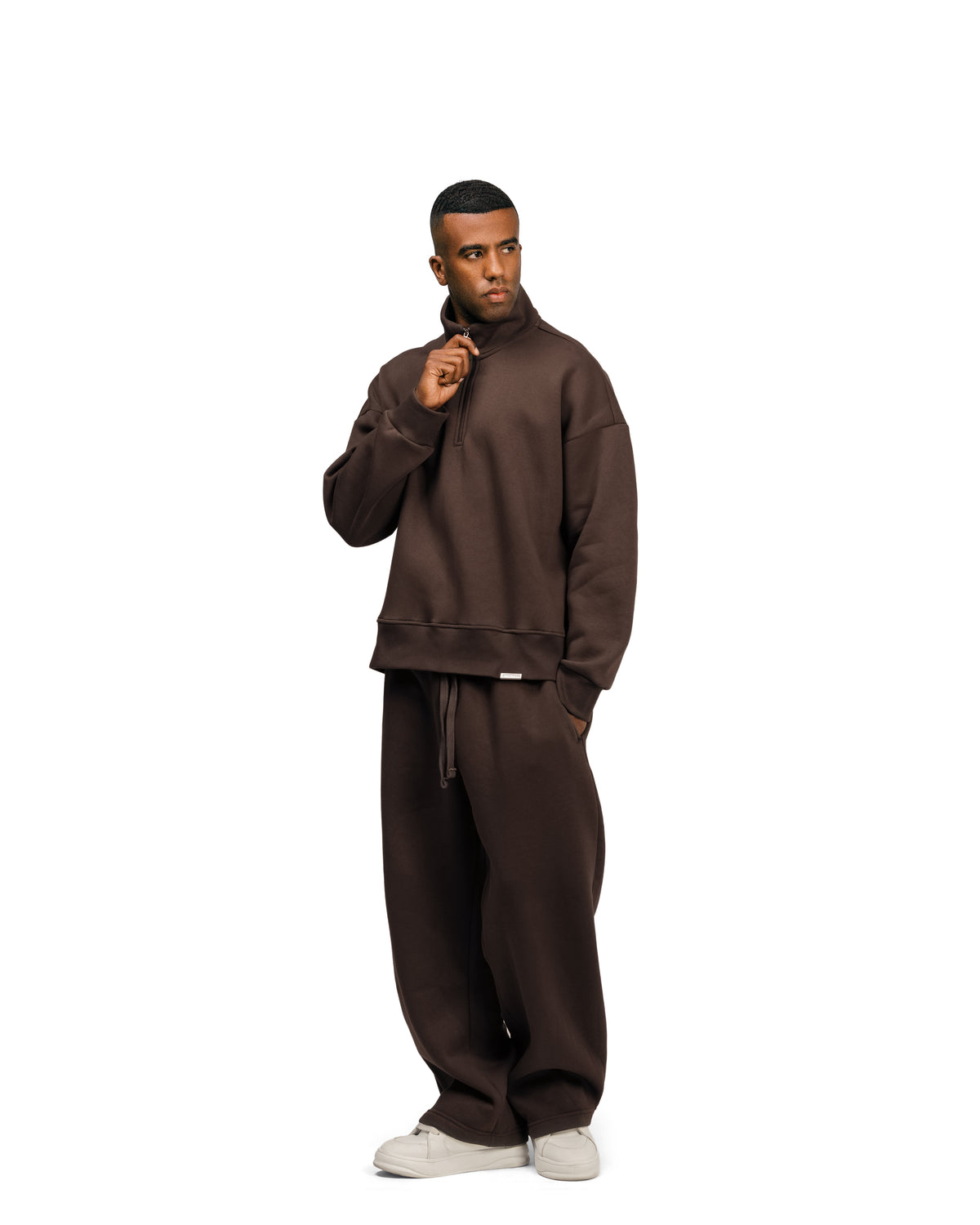 Streetwear Essential V2 Oversized Quarter-Zip Sweatshirt