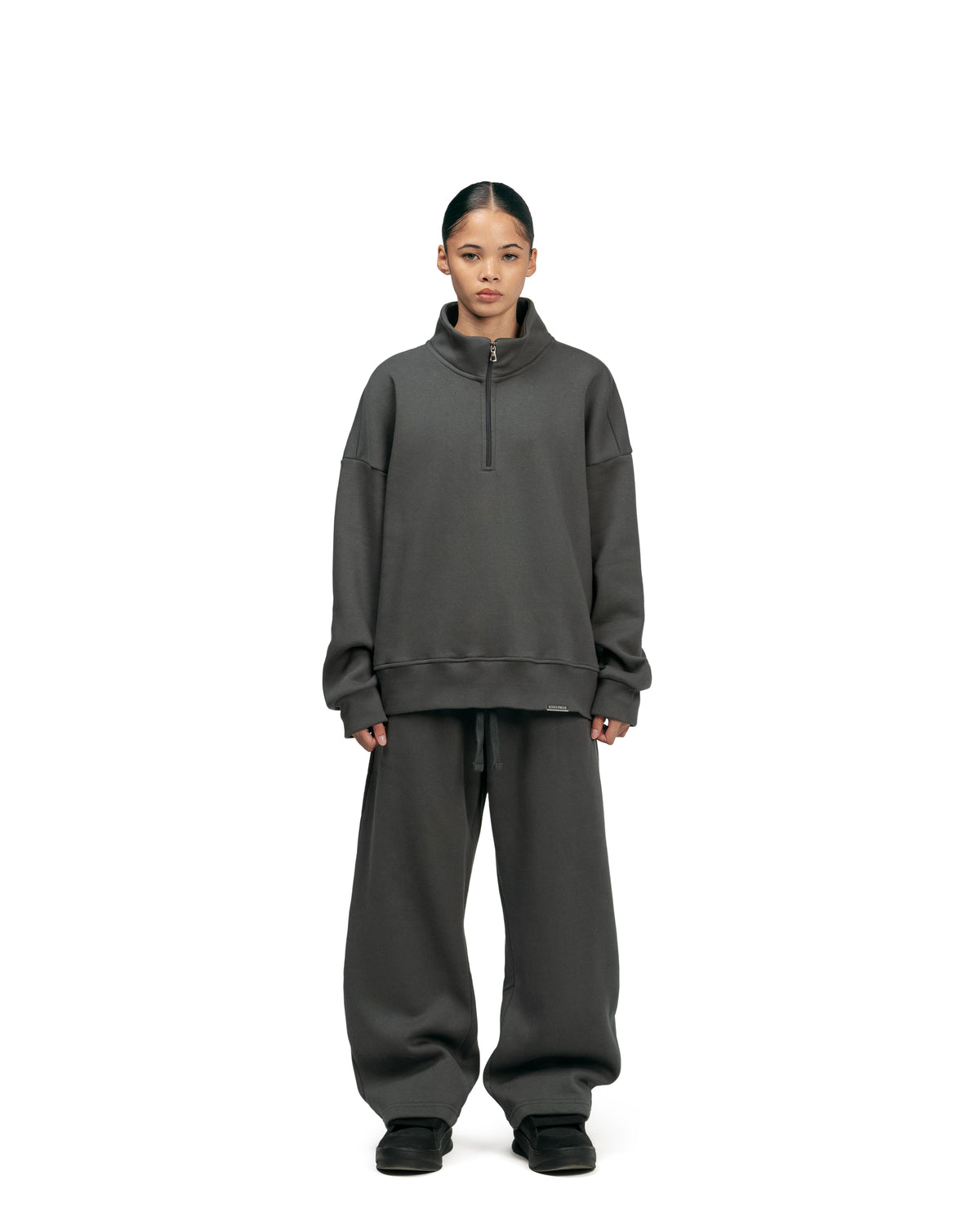 Streetwear Essential V2 Oversized Quarter-Zip Sweatshirt