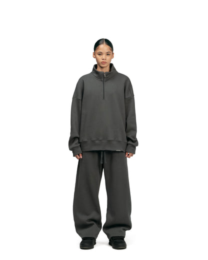 Streetwear Essential V2 Oversized Quarter-Zip Sweatshirt