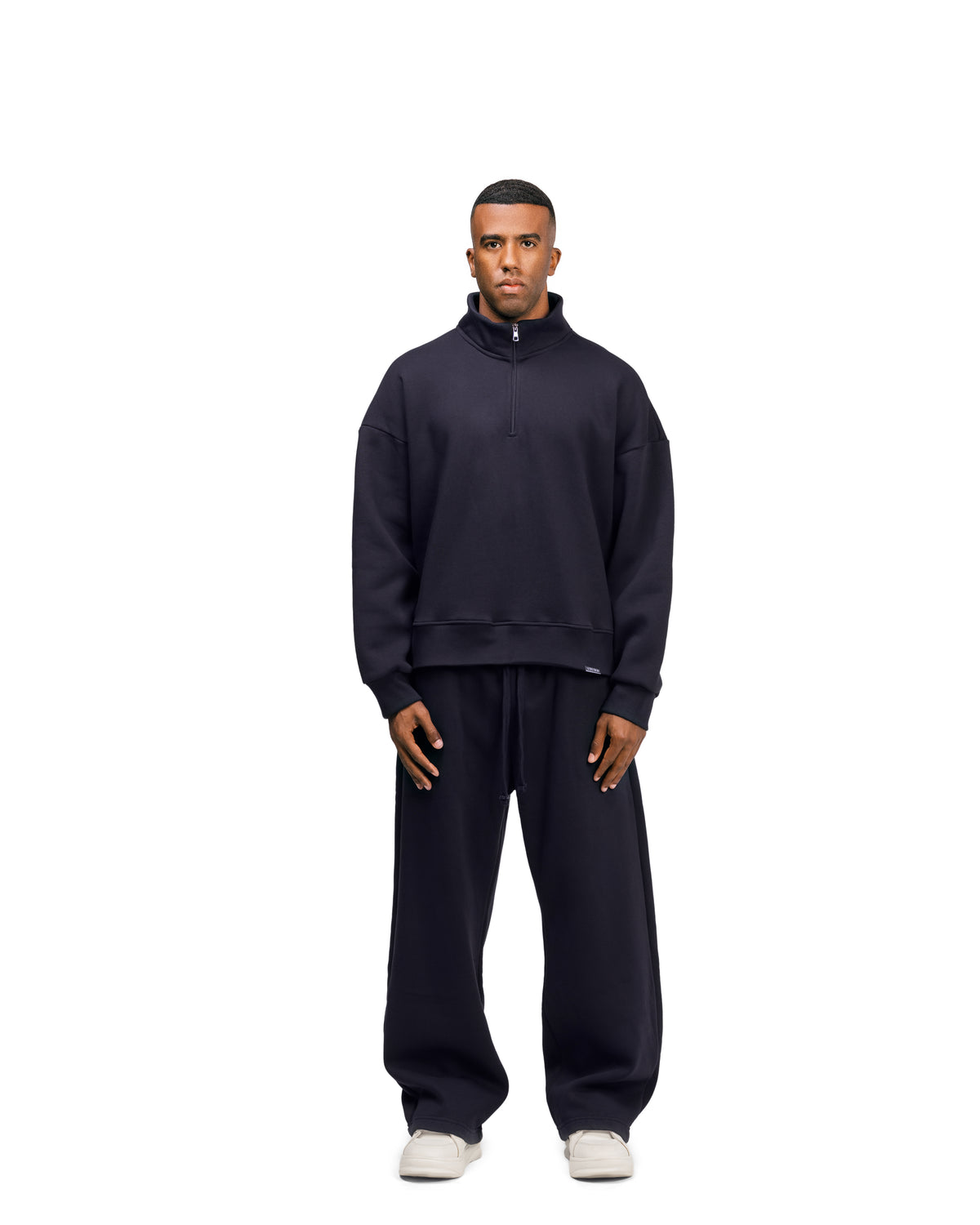 Streetwear Essential V2 Oversized Quarter-Zip Sweatshirt