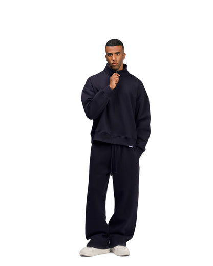 Streetwear Essential V2 Oversized Quarter-Zip Sweatshirt