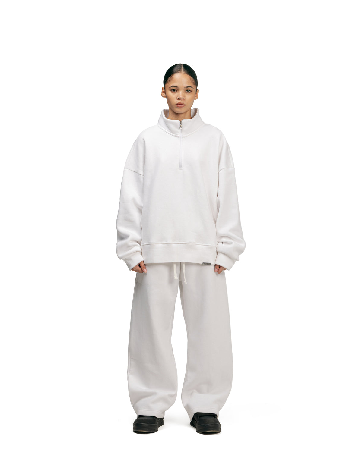 Streetwear Essential V2 Oversized Quarter-Zip Sweatshirt