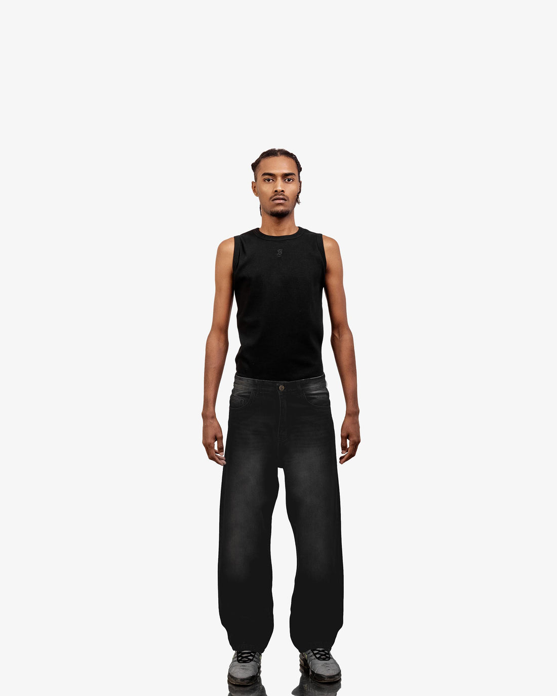 Extreme Fade Black Super Baggy Jeans